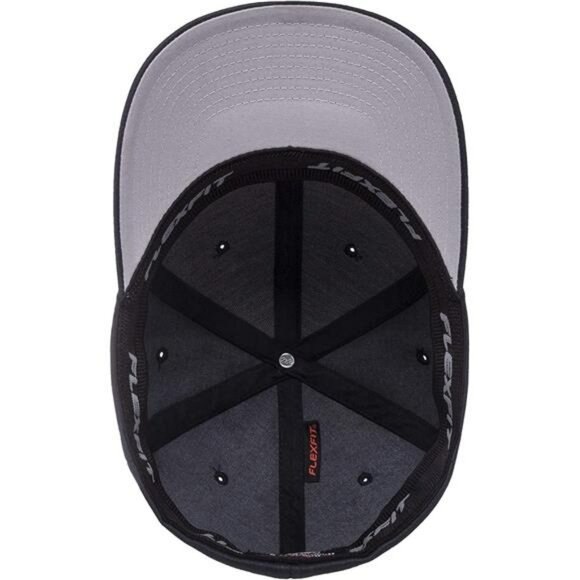 Men's Fitted Baseball Cap Stretch Fit Wool Blend Athletic Hat Sun Protection - Picture 5 of 7